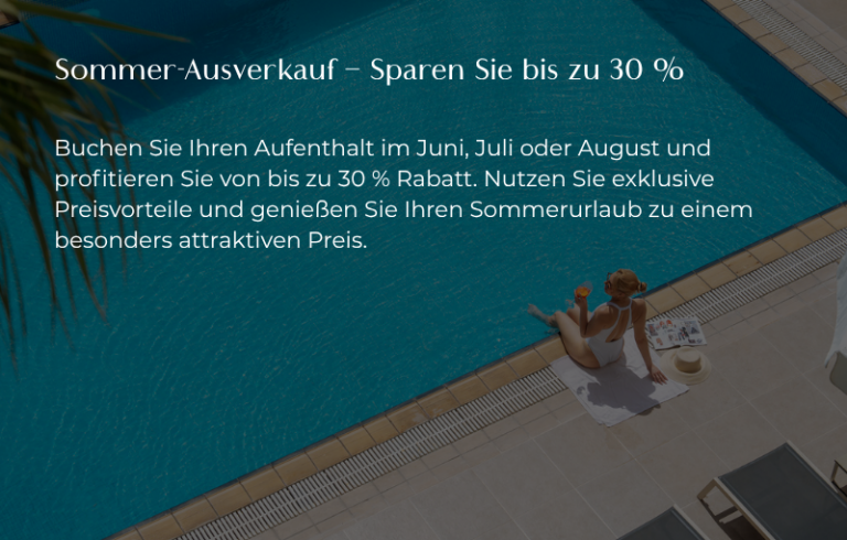 Sonderangebot für den Sommer – Bis zu 30 % sparen
